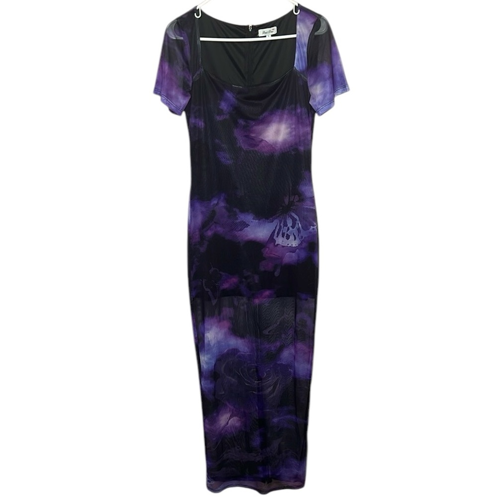 Elegant Purple Maxi Dress